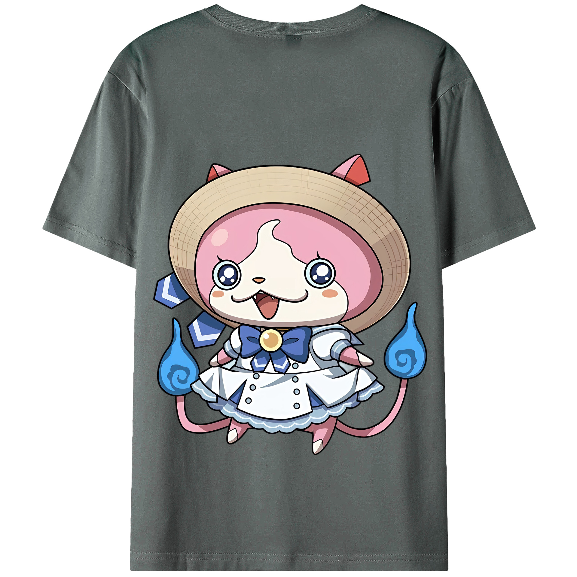 （画像用） 妖怪ウォッチ Yo-kai Watch 綿100％半袖Tシャツ（背面プリント）